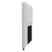 Kit Cabeceira e Calçadeira Copenhague 100 cm Solteiro Suede Branco - Amarena Móveis