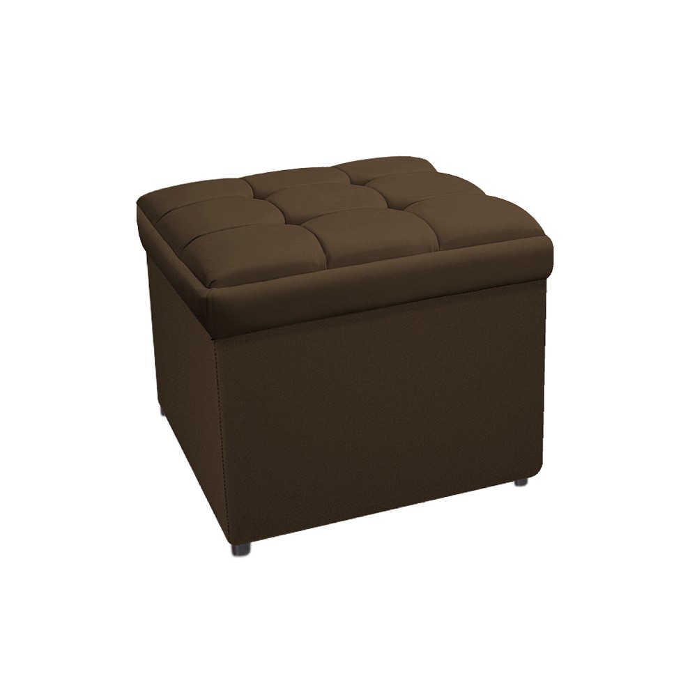 Kit Cabeceira e Calçadeira Copenhague 100 cm Solteiro Suede Marrom - Amarena Móveis