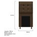 Kit Cabeceira e Calçadeira Copenhague 100 cm Solteiro Suede Marrom - Amarena Móveis