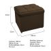 Kit Cabeceira e Calçadeira Copenhague 100 cm Solteiro Suede Marrom - Amarena Móveis