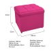Kit Cabeceira e Calçadeira Copenhague 100 cm Solteiro Suede Pink - Amarena Móveis