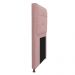Kit Cabeceira e Calçadeira Copenhague 100 cm Solteiro Suede Rosê - Amarena Móveis