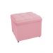 Kit Cabeceira e Calçadeira Copenhague 100 cm Solteiro Suede Rosa Bebê - Amarena Móveis