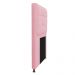 Kit Cabeceira e Calçadeira Copenhague 100 cm Solteiro Suede Rosa Bebê - Amarena Móveis