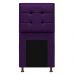 Kit Cabeceira e Calçadeira Copenhague 100 cm Solteiro Suede Roxo - Amarena Móveis