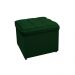 Kit Cabeceira e Calçadeira Copenhague 100 cm Solteiro Suede Verde - Amarena Móveis