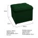 Kit Cabeceira e Calçadeira Copenhague 100 cm Solteiro Suede Verde - Amarena Móveis