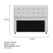 Kit Cabeceira e Calçadeira Copenhague 140 cm Casal Corano Branco - Amarena Móveis
