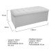 Kit Cabeceira e Calçadeira Copenhague 140 cm Casal Corano Branco - Amarena Móveis