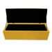Kit Cabeceira e Calçadeira Copenhague 140 cm Casal Suede Amarelo - Amarena Móveis