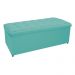 Kit Cabeceira e Calçadeira Copenhague 140 cm Casal Suede Azul Tiffany - Amarena Móveis