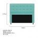 Kit Cabeceira e Calçadeira Copenhague 140 cm Casal Suede Azul Tiffany - Amarena Móveis
