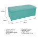 Kit Cabeceira e Calçadeira Copenhague 140 cm Casal Suede Azul Tiffany - Amarena Móveis