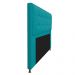 Kit Cabeceira e Calçadeira Copenhague 140 cm Casal Suede Azul Turquesa - Amarena Móveis
