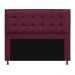 Kit Cabeceira e Calçadeira Copenhague 140 cm Casal Suede Bordô - Amarena Móveis