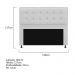 Kit Cabeceira e Calçadeira Copenhague 140 cm Casal Suede Branco - Amarena Móveis
