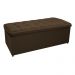 Kit Cabeceira e Calçadeira Copenhague 140 cm Casal Suede Marrom - Amarena Móveis
