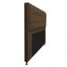 Kit Cabeceira e Calçadeira Copenhague 140 cm Casal Suede Marrom - Amarena Móveis
