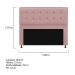 Kit Cabeceira e Calçadeira Copenhague 140 cm Casal Suede Rosê - Amarena Móveis