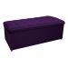 Kit Cabeceira e Calçadeira Copenhague 140 cm Casal Suede Roxo - Amarena Móveis