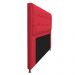 Kit Cabeceira e Calçadeira Copenhague 140 cm Casal Suede Vermelho - Amarena Móveis
