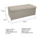 Kit Cabeceira e Calçadeira Copenhague 160 cm Queen Size Corano Bege - Amarena Móveis