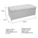 Kit Cabeceira e Calçadeira Copenhague 160 cm Queen Size Corano Branco - Amarena Móveis