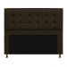 Kit Cabeceira e Calçadeira Copenhague 160 cm Queen Size Corano Marrom - Amarena Móveis