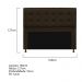 Kit Cabeceira e Calçadeira Copenhague 160 cm Queen Size Corano Marrom - Amarena Móveis