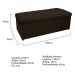 Kit Cabeceira e Calçadeira Copenhague 160 cm Queen Size Corano Marrom - Amarena Móveis