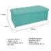 Kit Cabeceira e Calçadeira Copenhague 160 cm Queen Size Suede Azul Tiffany - Amarena Móveis