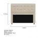 Kit Cabeceira e Calçadeira Copenhague 160 cm Queen Size Suede Bege - Amarena Móveis