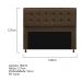 Kit Cabeceira e Calçadeira Copenhague 160 cm Queen Size Suede Marrom - Amarena Móveis
