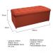 Kit Cabeceira e Calçadeira Copenhague 160 cm Queen Size Suede Terracota - Amarena Móveis