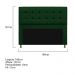 Kit Cabeceira e Calçadeira Copenhague 160 cm Queen Size Suede Verde - Amarena Móveis