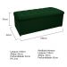 Kit Cabeceira e Calçadeira Copenhague 160 cm Queen Size Suede Verde - Amarena Móveis