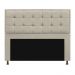 Kit Cabeceira e Calçadeira Copenhague 195 cm King Size Corano Bege - Amarena Móveis