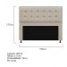 Kit Cabeceira e Calçadeira Copenhague 195 cm King Size Corano Bege - Amarena Móveis
