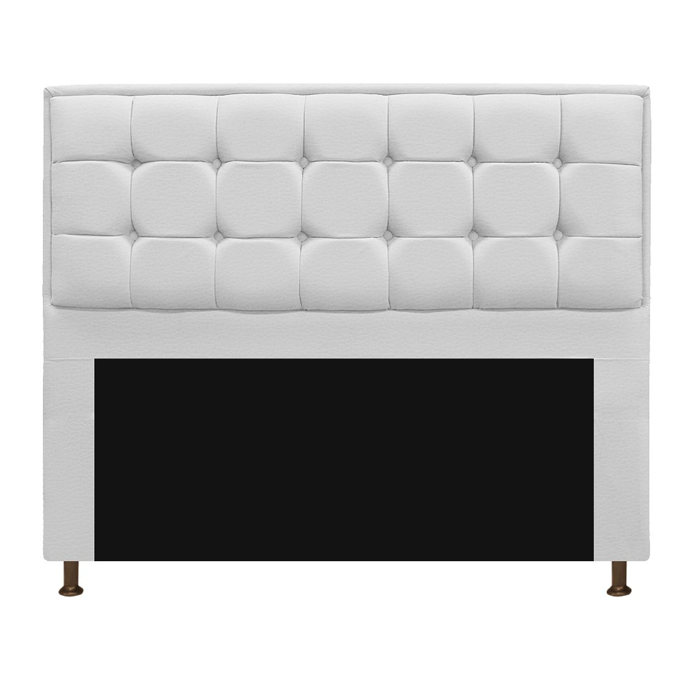 Kit Cabeceira e Calçadeira Copenhague 195 cm King Size Corano Branco - Amarena Móveis