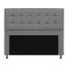 Kit Cabeceira e Calçadeira Copenhague 195 cm King Size Corano Cinza - Amarena Móveis