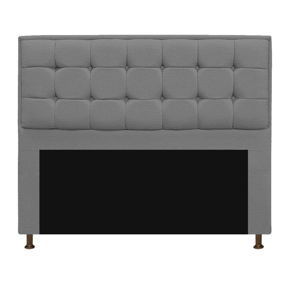 Kit Cabeceira e Calçadeira Copenhague 195 cm King Size Corano Cinza - Amarena Móveis