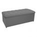 Kit Cabeceira e Calçadeira Copenhague 195 cm King Size Corano Cinza - Amarena Móveis