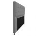 Kit Cabeceira e Calçadeira Copenhague 195 cm King Size Corano Cinza - Amarena Móveis