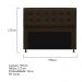 Kit Cabeceira e Calçadeira Copenhague 195 cm King Size Corano Marrom - Amarena Móveis