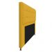 Kit Cabeceira e Calçadeira Copenhague 195 cm King Size Suede Amarelo - Amarena Móveis