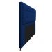 Kit Cabeceira e Calçadeira Copenhague 195 cm King Size Suede Azul Marinho - Amarena Móveis