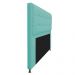 Kit Cabeceira e Calçadeira Copenhague 195 cm King Size Suede Azul Tiffany - Amarena Móveis
