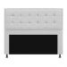 Kit Cabeceira e Calçadeira Copenhague 195 cm King Size Suede Branco - Amarena Móveis