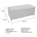 Kit Cabeceira e Calçadeira Copenhague 195 cm King Size Suede Branco - Amarena Móveis