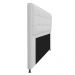 Kit Cabeceira e Calçadeira Copenhague 195 cm King Size Suede Branco - Amarena Móveis